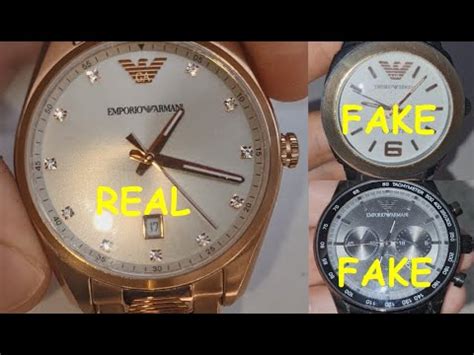 how to spot fake watches armani|authenticity of armani watch.